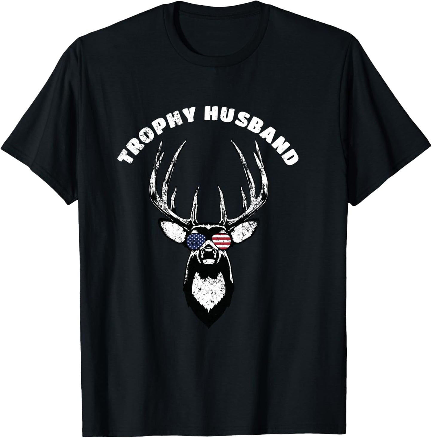 Trophy Husband Hunter Outdoor Adventure Lover Gift Dad Men T-Shirt - T-Shirt | Black