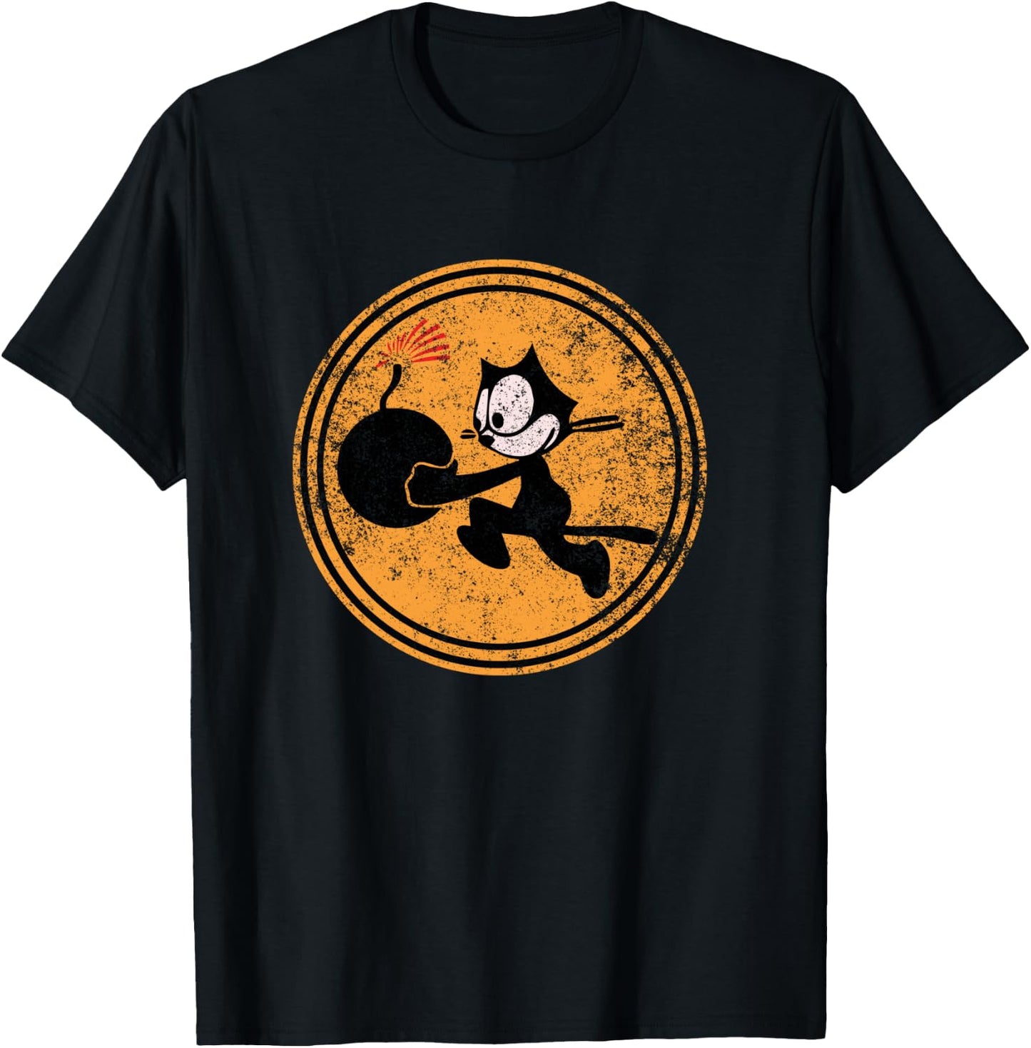 WW2 VFA-31 Tomcatters Squadron Patch Grunge WWII T-Shirt - T-Shirt | Black