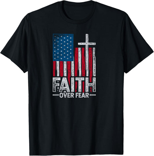 Holy Bible Christian American Patriotic Jesus Lord Prayer T-Shirt - T-Shirt | Black