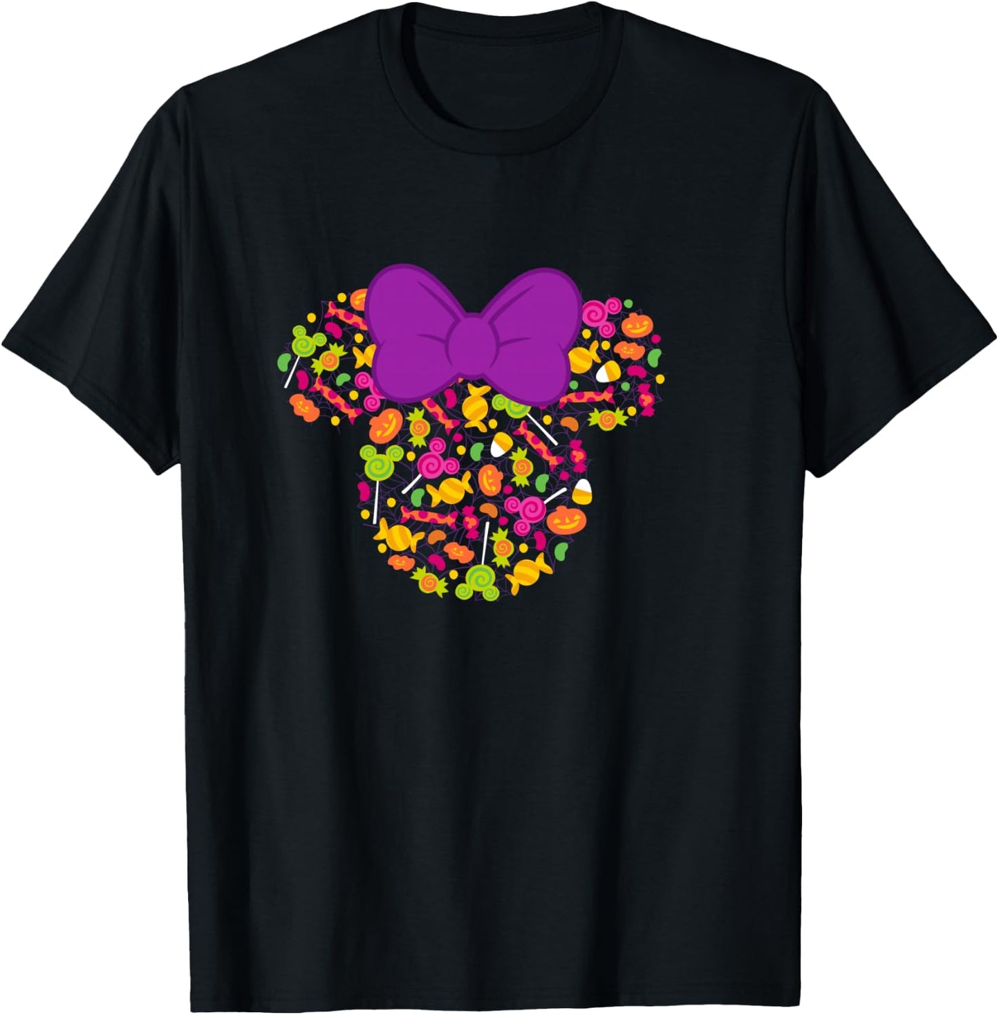 Disney Minnie Mouse Icon Candy Halloween T-Shirt - T-Shirt | Black