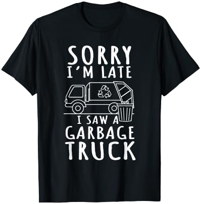 Recycling Garbage Truck Trash Collector Recycle Earth Day T-Shirt - T-Shirt | Black