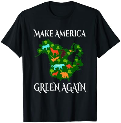 Make America Green Again Climate Change Awareness 4th July T-Shirt - T-Shirt | Black