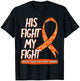 His Fight Is My Fight Functional Neurological Disorder FND T-Shirt - T-Shirt | Black