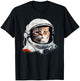 Funny Cat Astronaut Costume Space Cats Owner T-Shirt - T-Shirt | Black
